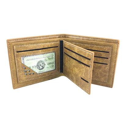 12*10cm | Cartera de piel Attack on Titan de alta calidad, con el icónico logo de la serie. Un accesorio elegante y funcional para los fanáticos del anime. 