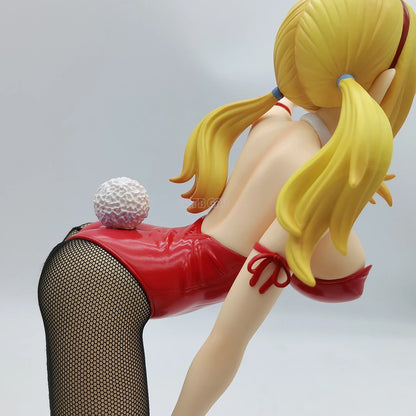 Figura de cola de hada de 38 cm | Figura de PVC de Lucy Heartfilia disfrazada de conejita. Esta figura detallada ofrece un diseño premium. Un modelo de colección perfecto para fans.