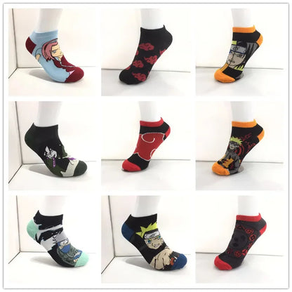 Naruto Socks for Men and Women: Naruto, Sasuke, Kakashi, Akatsuki. Breathable, Sweat-wicking, Comfortable, Ideal Gift 
