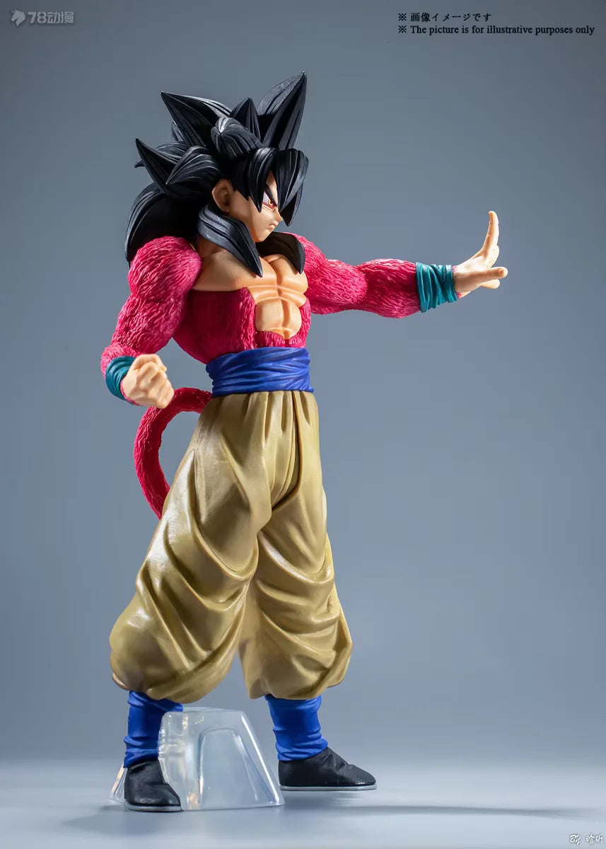 27cm Figurine Dragon Ball | Son Goku Super Saiyan 4 taille extra large. Parfait pour les collectionneurs et un superbe cadeau pour les fans de Dragon Ball GT