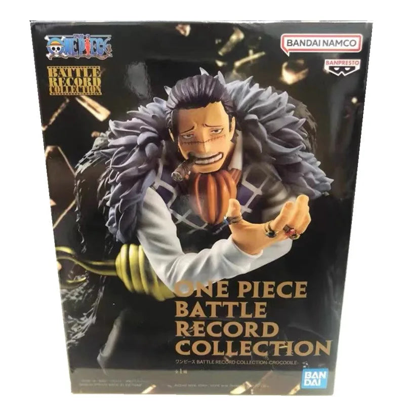 Figura BANDAI de 11cm (Edición Battle Record) One Piece | Figura de PVC Banpresto que representa al Cocodrilo en acción. Perfecto para coleccionistas y fanáticos de One Piece.