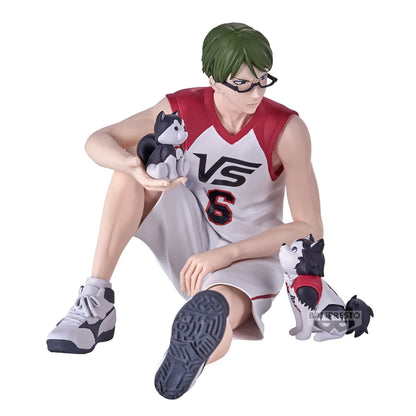 Figuras BANDAI BANPRESTO Kuroko's Basketball ÚLTIMO PARTIDO | Figuras de anime de Kuroko, Kagami, Aomine, Akashi, Murasakibara, Kise y Midorima en pose informal con el cachorro Kuro Junior. Ideal para aficionados y coleccionistas.