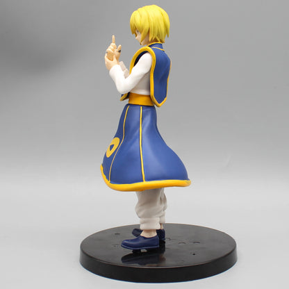 18cm Figurine HUNTER X HUNTER | Modèle de collection représentant Kurapika Kuruta, membre emblématique des protagonistes dans HUNTERxHUNTER. Cette figurine est parfaite pour décorer un bureau ou offrir comme cadeau d'anniversaire