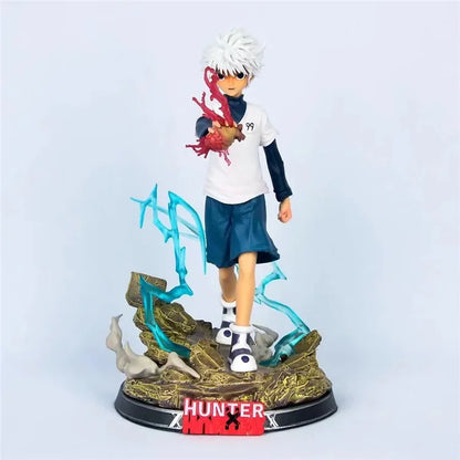 28cm Figurines Hunter X Hunter | Gon Freecss et Killua Zoldyck. Ces modèles détaillés sont parfaits pour les fans de l'anime, excellent cadeau ou pièce de collection