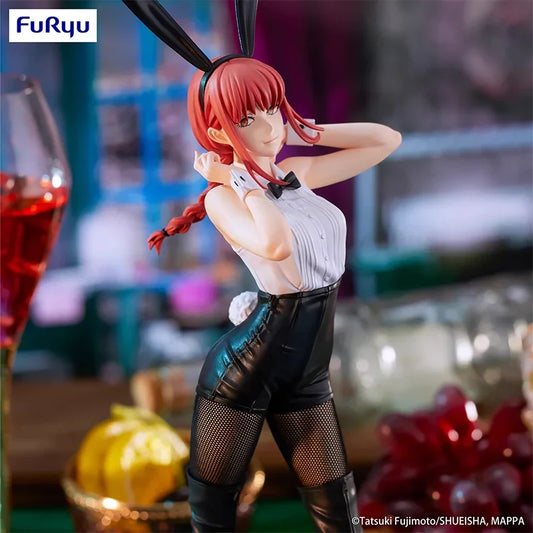 Figura de acción FuRyu de 25 cm (edición BiCute Bunnies) Hombre motosierra | Modelo coleccionable en caja de Makime con un lindo disfraz de conejito, perfecto como regalo o elemento decorativo para fanáticos del anime.
