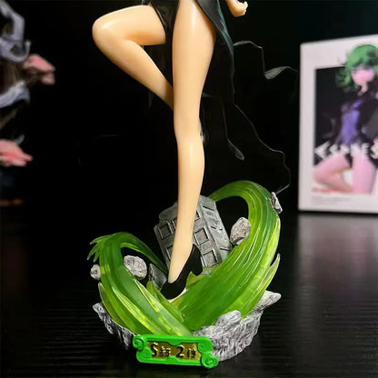 Figura One Punch Man de 22 cm | Figura de PVC de Tatsumaki, también conocido como Tragic Tornado, de One Punch Man. Un modelo coleccionable ideal para los fans del anime y un regalo perfecto para los niños.