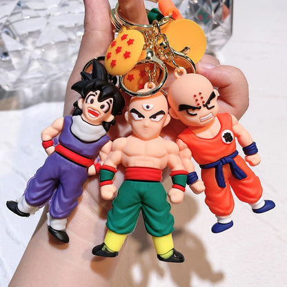 Dragon Ball Figure Keychain Creative Pendant Doll Car Key Ring Backpack Accessories Ideal Gift 