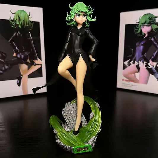 Figura One Punch Man de 22 cm | Figura de PVC de Tatsumaki, también conocido como Tragic Tornado, de One Punch Man. Un modelo coleccionable ideal para los fans del anime y un regalo perfecto para los niños.