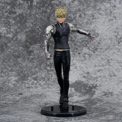 Figura One Punch Man de 21 cm | Figura detallada de Genos, héroe cyborg de One Punch Man. Perfecto para colecciones o como regalo para fanáticos del anime.