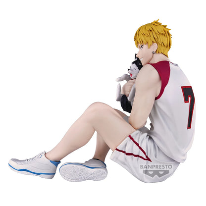 Figuras BANDAI BANPRESTO Kuroko's Basketball ÚLTIMO PARTIDO | Figuras de anime de Kuroko, Kagami, Aomine, Akashi, Murasakibara, Kise y Midorima en pose informal con el cachorro Kuro Junior. Ideal para aficionados y coleccionistas.