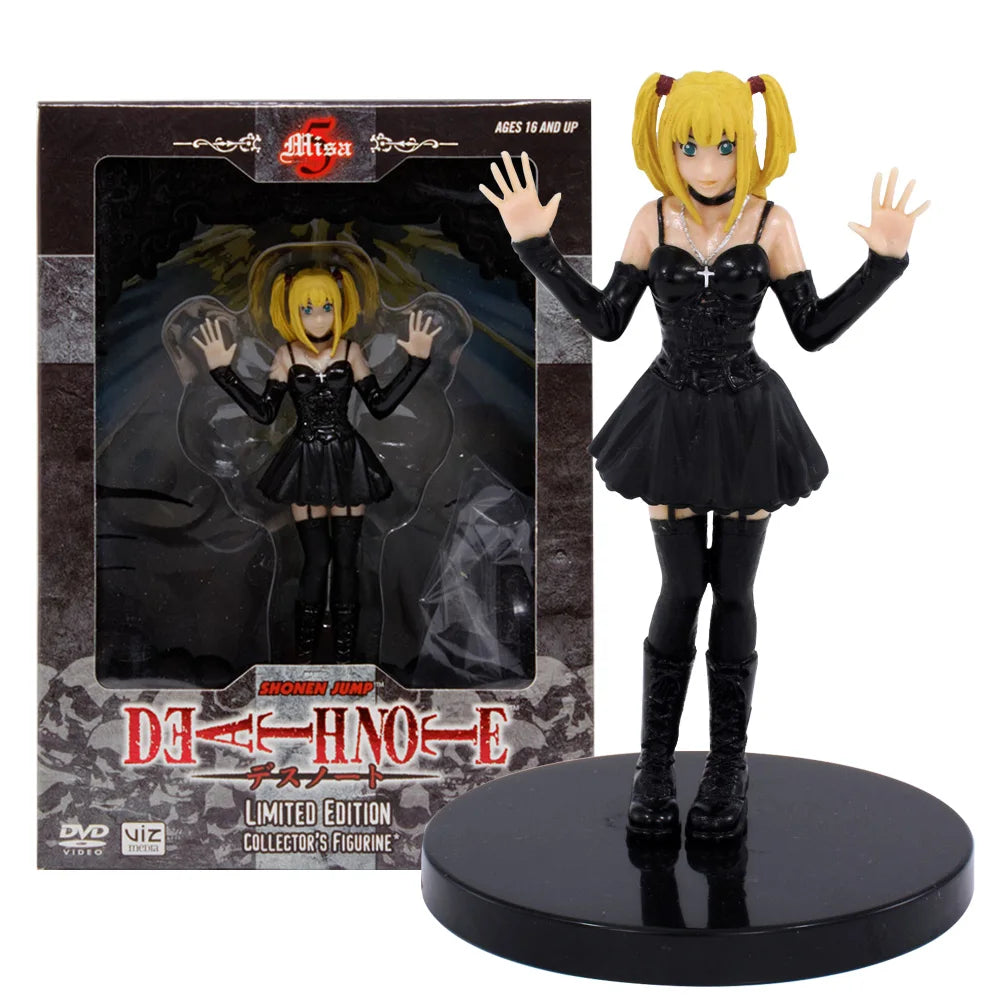 Figura de la nota de muerte de 12 cm | Figura de PVC de Misa Amane, personaje icónico de Death Note, perfecta para coleccionistas y como regalo para fans.