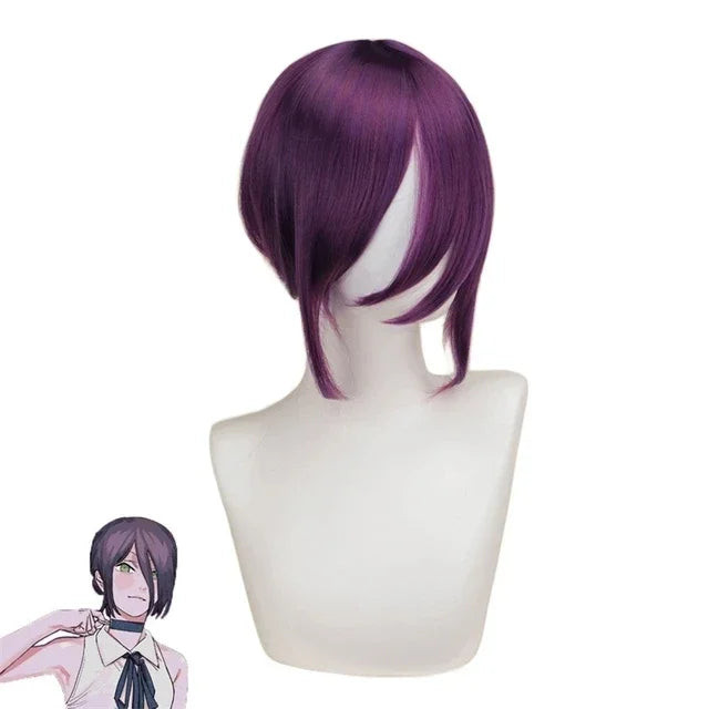 Cosplay Chainsaw Man | Tenue complète de cosplay inspirée de Reze, comprenant une chemise, une cravate courte et une perruque. Parfait pour Halloween, événements cosplay ou fans de l'anime. Style fidèle et détaillé pour une immersion totale