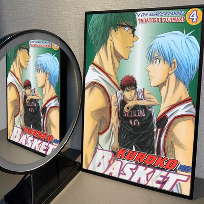 Posters Anime Kuroko No Basket | Stickers en papier blanc adhésif, parfaits pour décorer chambres, cafés ou bars avec un style kawaii. Idéal pour les fans d'anime