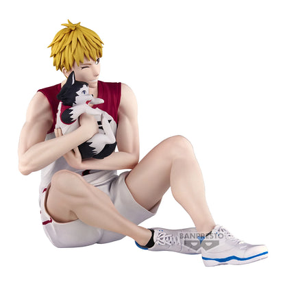 Figuras BANDAI BANPRESTO Kuroko's Basketball ÚLTIMO PARTIDO | Figuras de anime de Kuroko, Kagami, Aomine, Akashi, Murasakibara, Kise y Midorima en pose informal con el cachorro Kuro Junior. Ideal para aficionados y coleccionistas.