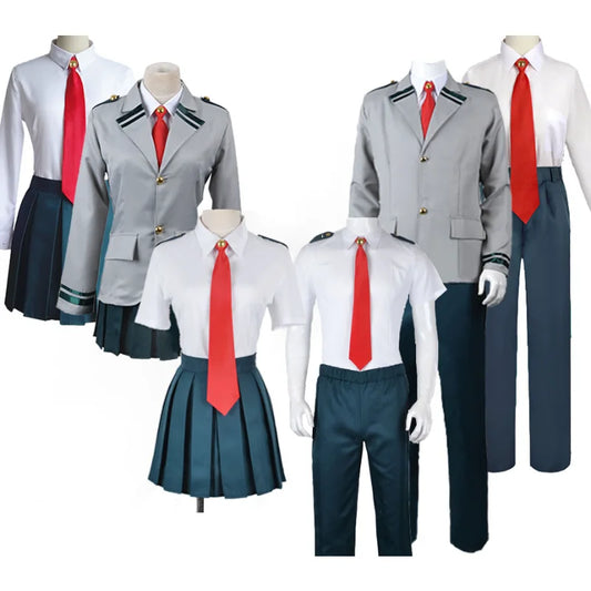 Cosplay completo de UA Hero Academy del uniforme escolar de los héroes del anime. Perfecto para cosplay y eventos como Halloween. Unisex, ideal para los fans de Boku No Hero Academia.