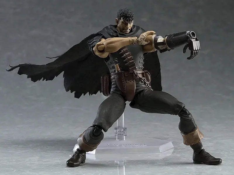 Figura BANDAI Berserk de 17cm | Figura de Guts en versión Black Swordsman con piezas intercambiables. Modelo de PVC ideal para fans y coleccionistas de Berserk.