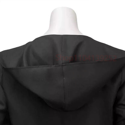 Solo Leveling - Costume de Cosplay Jinwoo Sung | Perruque et manteau noir long inspirés de l'Arise From The Shadow Hunter. Parfait pour les fans d'anime et les événements cosplay