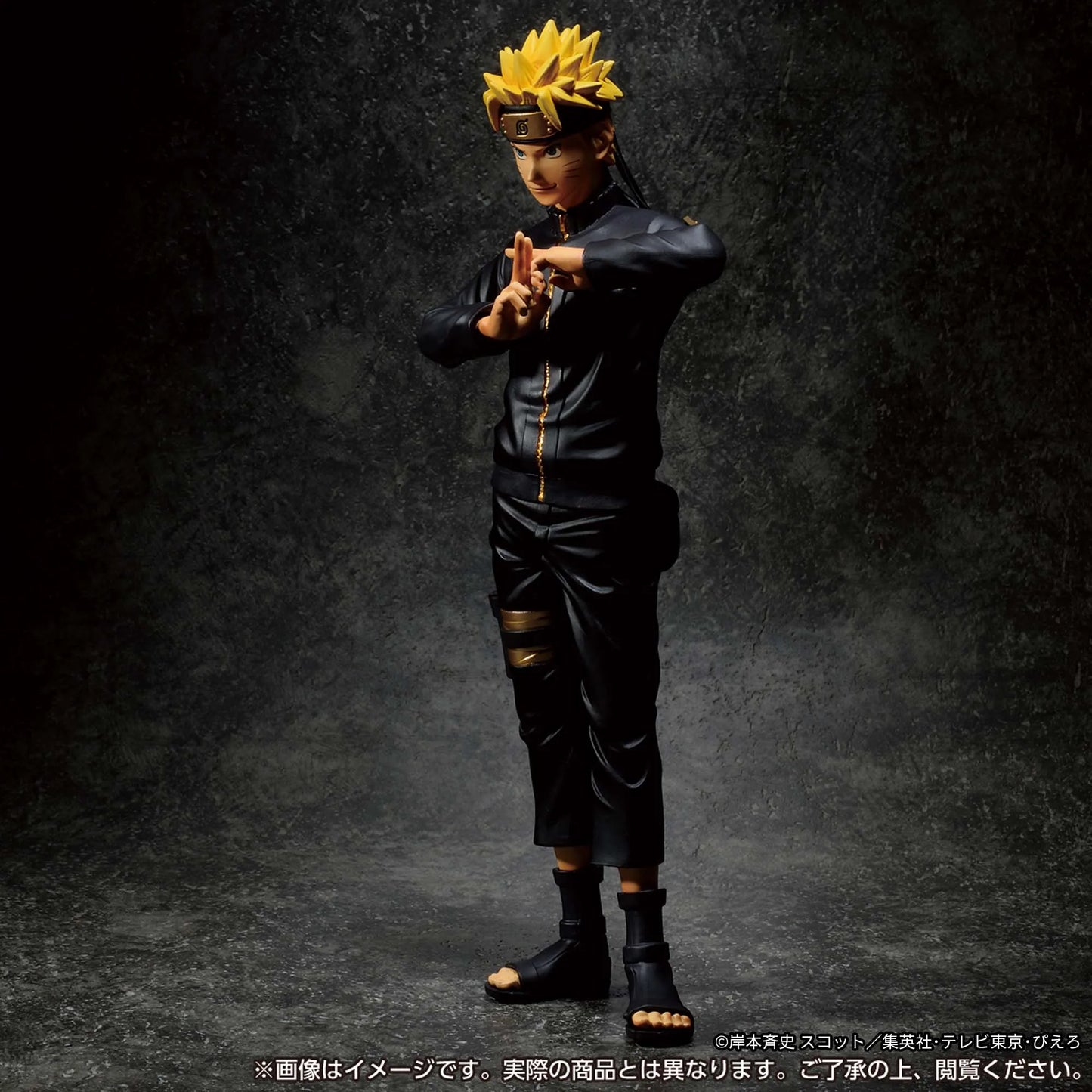 27cm Figurine originale BANDAI BANPRESTO (Grandista Shinobi Relations Naruto Black Version) en édition limitée à 3 exemplaires, modèle de collection rare idéal pour les collectionneurs et les plus grand fans de Naruto