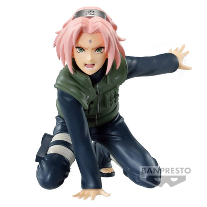 Figura Bandai Banpresto de 12 cm (Edición Panel Spectacle) Naruto Shippûden | Figura de colección que representa a Haruno Sakura. Un modelo detallado y dinámico, perfecto para fans del anime y como regalo para niños.