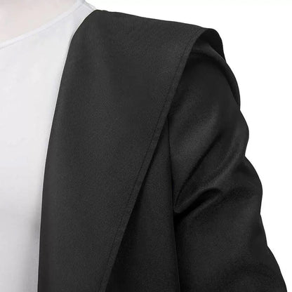 Solo Leveling - Costume de Cosplay Jinwoo Sung | Perruque et manteau noir long inspirés de l'Arise From The Shadow Hunter. Parfait pour les fans d'anime et les événements cosplay