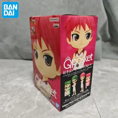 Figura de baloncesto Original Bandai Q posket Kuroko de 14cm | Akashi Seijuro y Midorima Shintaro. Auténtico modelo en caja, ideal para regalo o para coleccionistas de anime.