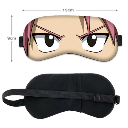 Masque de sommeil Fairy Tail, un bandeau doux et créatif pour les yeux. Idéal pour les siestes et pour protéger vos yeux, parfait pour les fans d'anime !