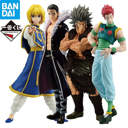 Figuras Bandai Hunter X Hunter de 24-31 cm | Colección de figuras de Ichiban Kuji que representan a Kurapika, Kuroro, Uvogin e Isoka. Estos modelos de acción de alta calidad son perfectos para decoración o como artículos de colección. 