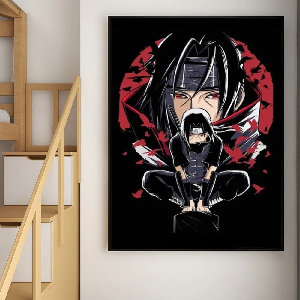 Unframed Uchiha Itachi Poster Paper Print Wall Decor for Living Room Bedroom Hallway Bar Cafe 