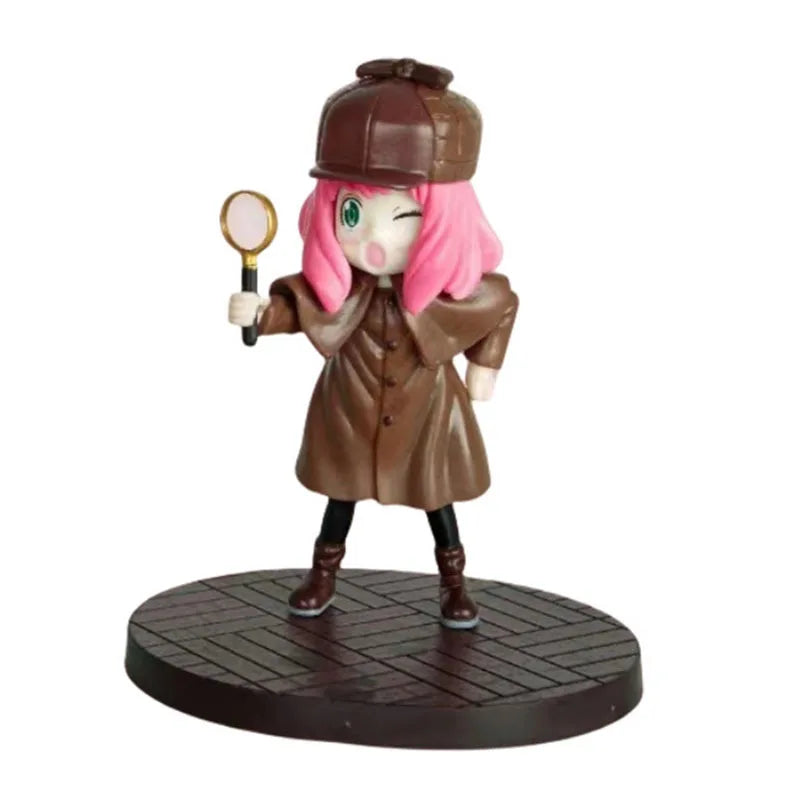 Figura ESPÍA×FAMILIAR de 13cm | Figura que representa a Anya Forger con su traje de detective, inspirada en la animación. Perfecta para los fanáticos de SPY×FAMILY, esta figura es ideal como modelo coleccionable o regalo único. 