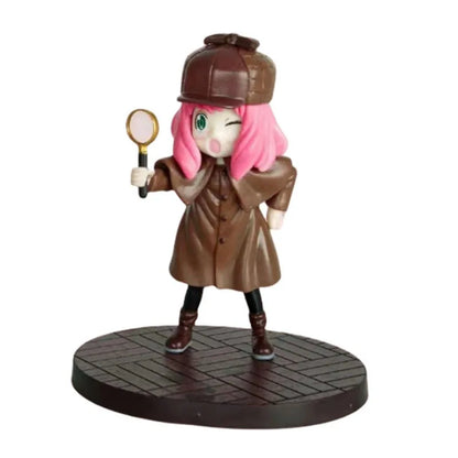 Figura ESPÍA×FAMILIAR de 13cm | Figura que representa a Anya Forger con su traje de detective, inspirada en la animación. Perfecta para los fanáticos de SPY×FAMILY, esta figura es ideal como modelo coleccionable o regalo único. 