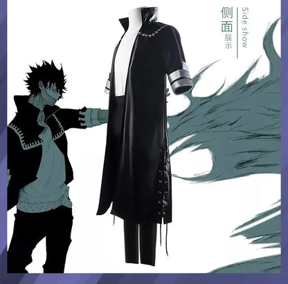 Adopta el aspecto de Toya Todoroki, uno de los villanos más formidables de My Hero Academia, con este disfraz de cosplay que incluye un abrigo negro, una camisa y pantalones. Perfecto para convenciones, Halloween o eventos temáticos.