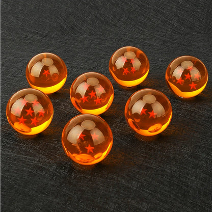 Dragon Ball Crystal Balls Set of 7 (3.5 cm) | Summon Shenron with these collectible figures, perfect as a gift for fans of the anime 