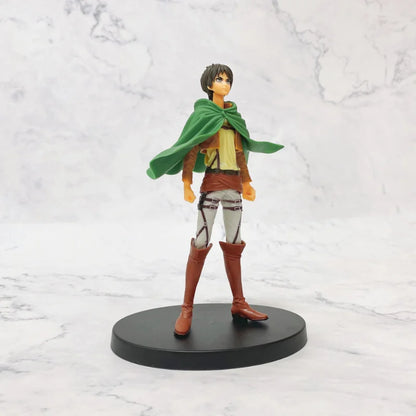Figuras de Ataque a los Titanes de 16 cm | Figuras coleccionables que representan a Eren, Mikasa y Levi de Attack on Titan. Ideales para fanáticos y coleccionistas, estos modelos detallados traen el mundo del anime a tu espacio. 