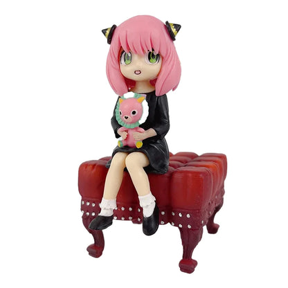 Figuras ESPÍA×FAMILIAR de 15 cm | Figuras que representan a Anya y Yor Forger. Ideal como decoración de mesa, esta detallada figura es perfecta para niños y fanáticos de SPY×FAMILY. Una gran opción de regalo para los amantes del anime. 