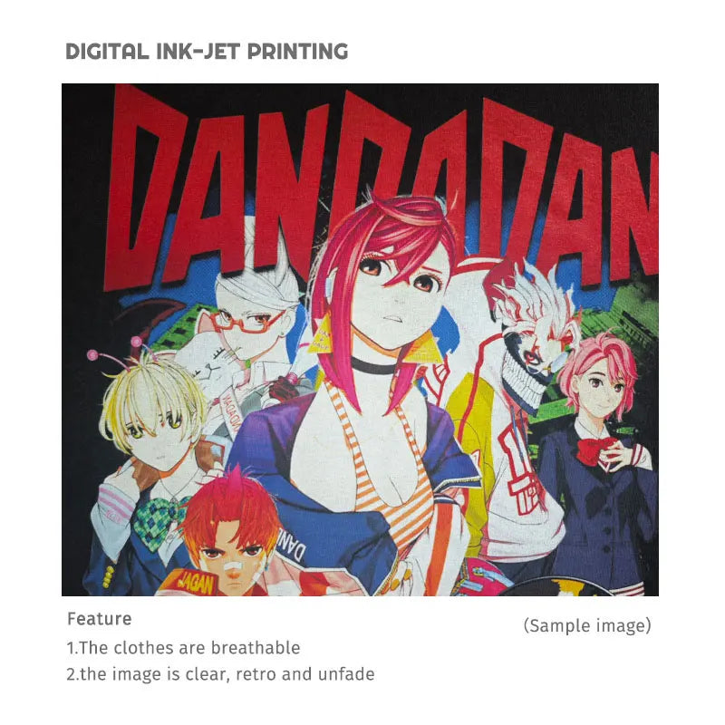 Hoodie vintage lavé inspiré de Dan Da Dan, un incontournable pour les fans du manga. Avec son design oversize et son style streetwear. Confortable et stylé, il est parfait pour les hommes et les femmes qui souhaitent afficher leur amour pour l'anime