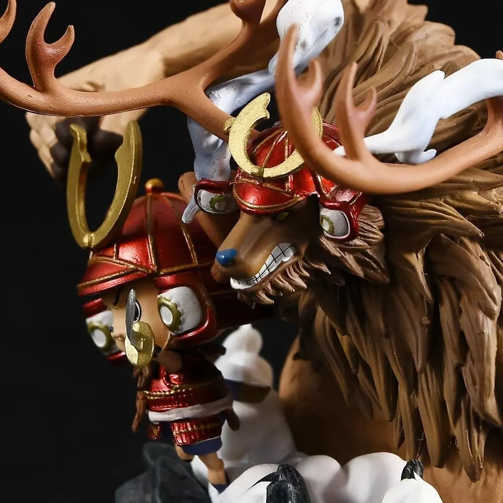 14cm Figurine One Piece | Figurine représentant Chopper dans sa tenue de l’arc Wano Onigashima. Idéale pour les fans de One Piece et les collectionneurs d’objets kawaii !
