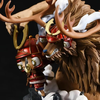 14cm Figurine One Piece | Figurine représentant Chopper dans sa tenue de l’arc Wano Onigashima. Idéale pour les fans de One Piece et les collectionneurs d’objets kawaii !