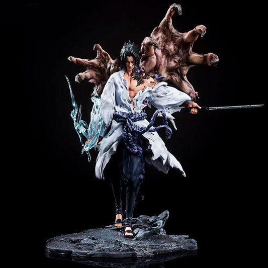 Figura Naruto de 24cm | Figura sobre peana de Sasuke Uchiha, modelo de colección ideal para decoración de interiores. Imprescindible para los fans de Naruto. 