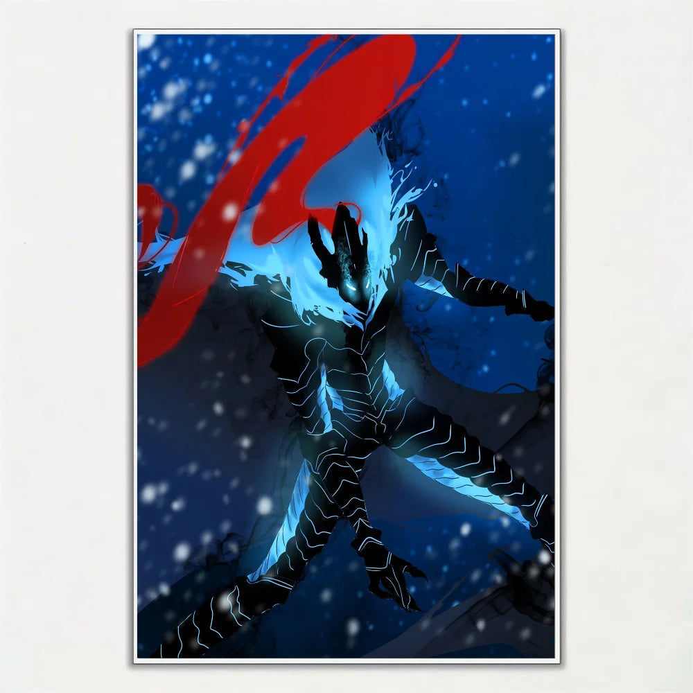 Solo Leveling Unframed Poster | Digital Art Poster for Wall Decor. Ideal for living room, bedroom, restaurant or kitchen. Perfect for anime fans and home decor lovers.