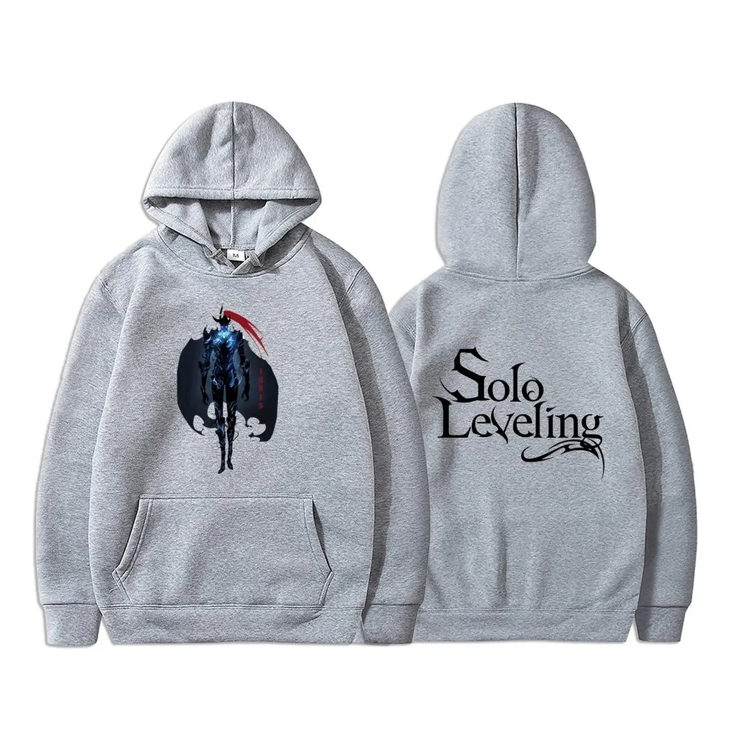 Solo Leveling Sweatshirt | Autumn fleece hoodie with Sung Jin-Woo graphic print. Oversized style, Harajuku streetwear, unisex, ideal for manga and anime fans