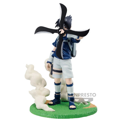 Figura Bandai Banpresto de 12 cm (Edición Memorable Saga) Naruto | Modelo de acción anime de Sasuke Uchiha, adorno coleccionable de PVC. Un regalo perfecto para los fans de Naruto y los niños.