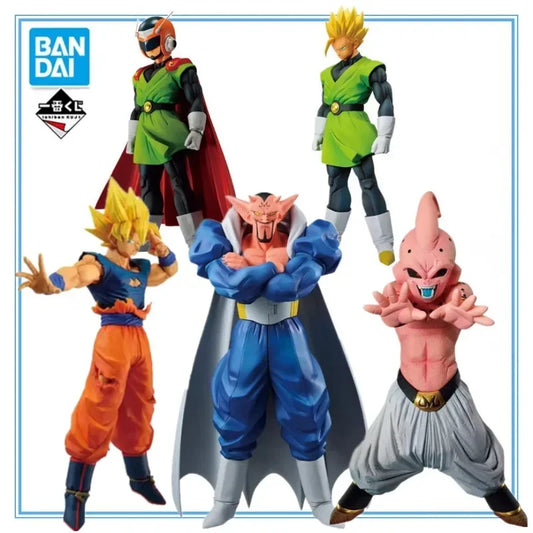 Bandai Original Anime Dragon Ball Z Ichiban KUJI Dabura Son Gohan Majin Buu Son Goku Action Figures Model Collectible Toy