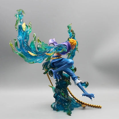 Figura de una pieza de 31 cm | Figura detallada de Marco, el Fénix Inmortal, del universo One Piece en pleno vuelo, captura con realismo su apariencia majestuosa y sus alas de fénix. ¡Ideal para coleccionistas y fanáticos del anime! 