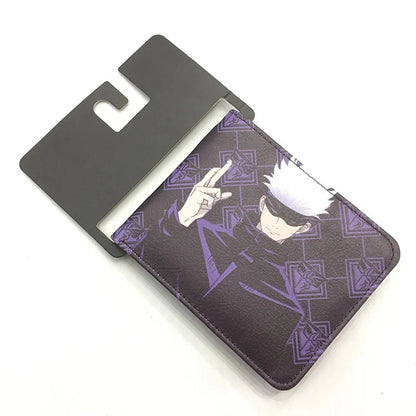 Cartera Jujutsu Kaisen de 11,5x9 cm | La billetera plegable perfecta para los fanáticos, este modelo plegable ofrece compartimentos para tarjetas bancarias, documentos de identidad y monedas. Ideal para uso diario o como accesorio de cosplay. 