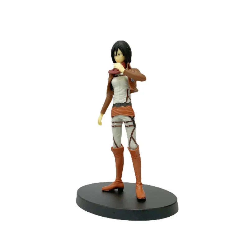 Figuras de Ataque a los Titanes de 16 cm | Figuras coleccionables que representan a Eren, Mikasa y Levi de Attack on Titan. Ideales para fanáticos y coleccionistas, estos modelos detallados traen el mundo del anime a tu espacio. 