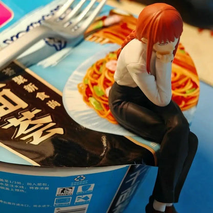 14cm Figurine Noodle Stopper Chainsaw Man | Modèle en PVC de Makima, parfait pour les fans d'anime. Idéal comme décoration, cadeau d'anniversaire ou pour collection