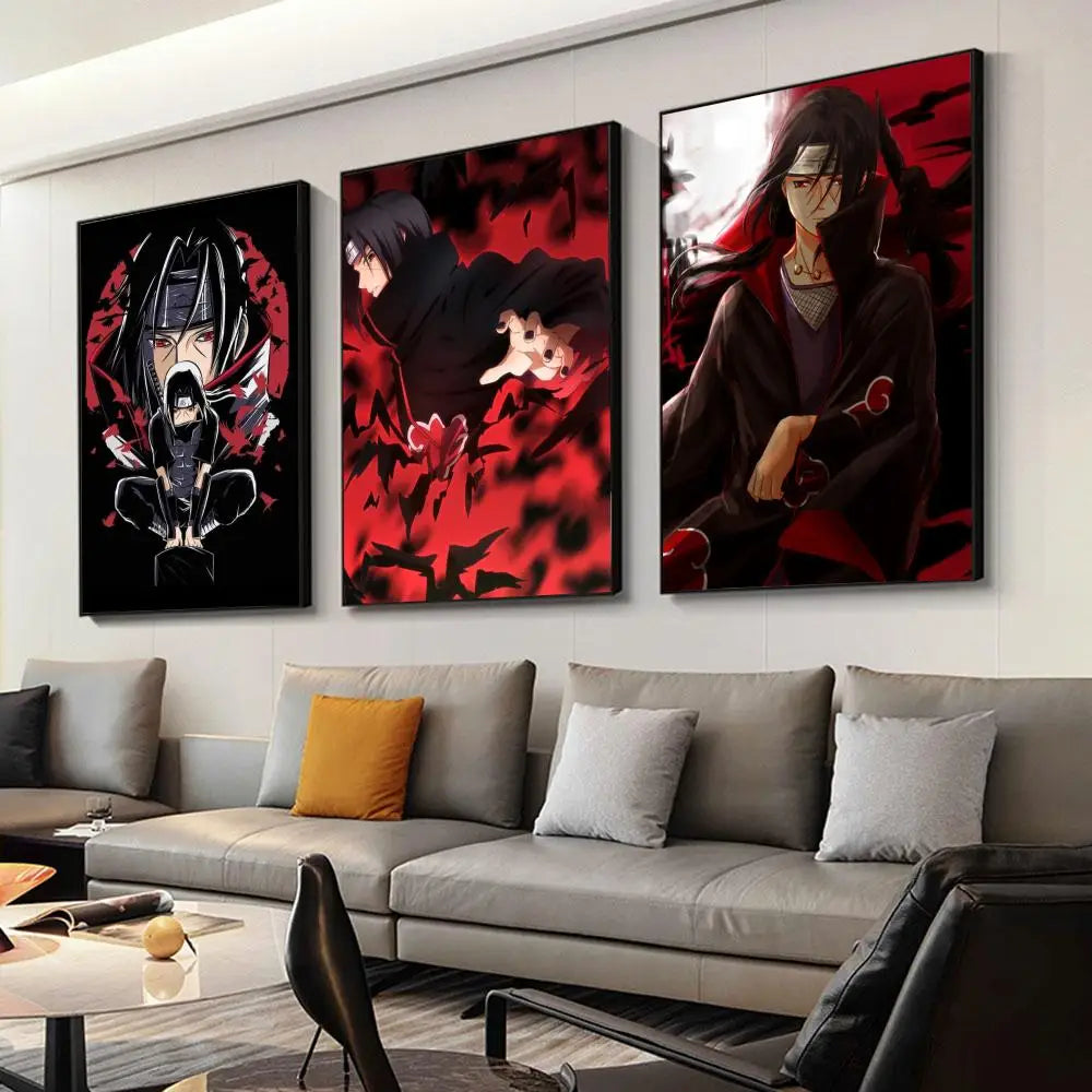 Unframed Uchiha Itachi Poster Paper Print Wall Decor for Living Room Bedroom Hallway Bar Cafe 