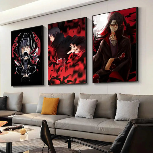 Unframed Uchiha Itachi Poster Paper Print Wall Decor for Living Room Bedroom Hallway Bar Cafe 