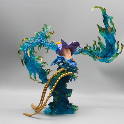 Figura de una pieza de 31 cm | Figura detallada de Marco, el Fénix Inmortal, del universo One Piece en pleno vuelo, captura con realismo su apariencia majestuosa y sus alas de fénix. ¡Ideal para coleccionistas y fanáticos del anime! 