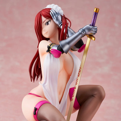 Figura de cola de hada de 18 cm | Figura de Erza Scarlet en versión especial Yuuwaku no Yoroi. Modelo de PVC ideal para coleccionistas y fanáticos del anime.